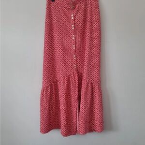 Next Red Floral A-Line Skirt